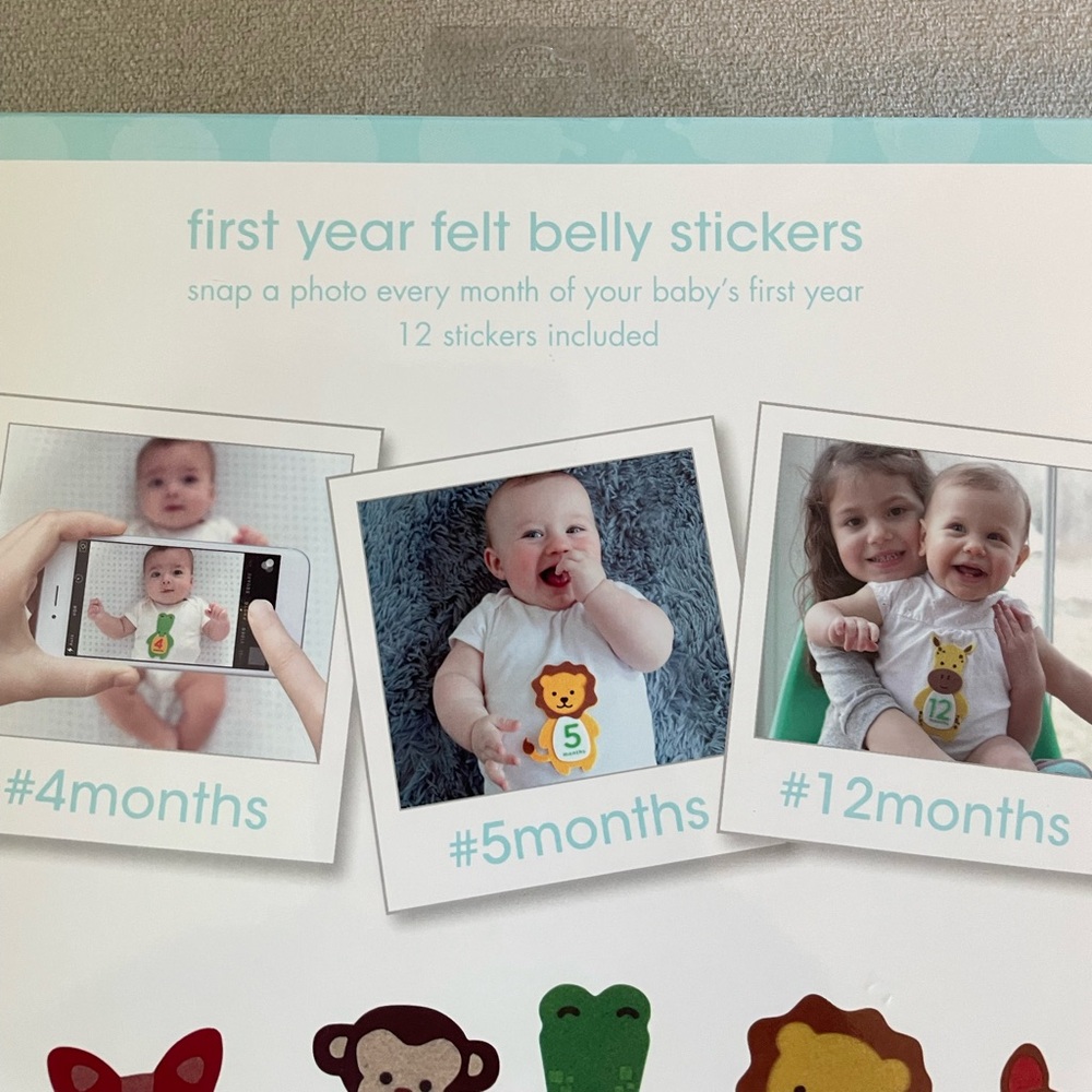 Pearhead First Year Felt Belly Sticker - Picture 5 of 6